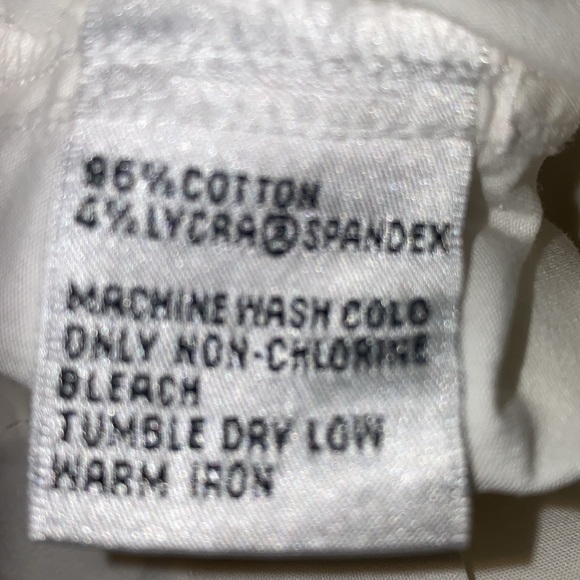 Talbots White Button Down Blouse 6 - Picture 4 of 8